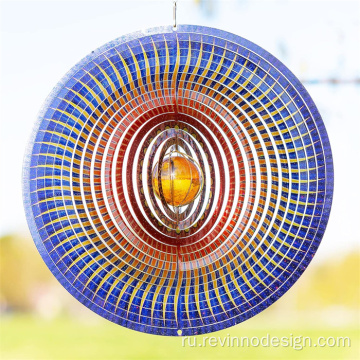 Sunburst Kinetic Wind Spinner для двора и сада